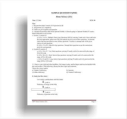 TOP NIOS Class 12 Home Science T-321 English Medium Guide (Including Objective Type MCQs) | Updated with Latest Syllabus and Exam Pattern as per NIOS Latest Notification