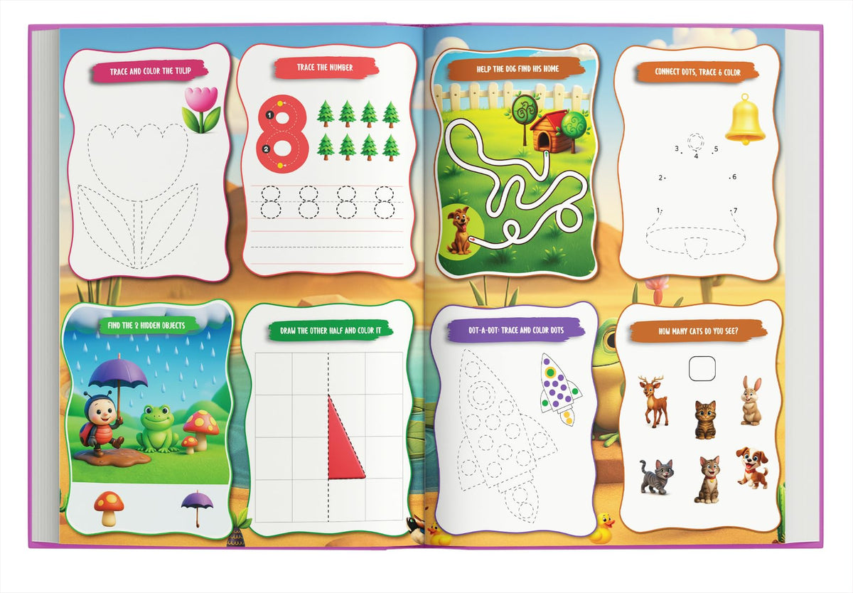 Activity Book for 3 Year Old | Best Selling 1001 Brain Booster Books for 3+ Year Old Children | Kids Activity Book - Puzzles, Mazes, Colouring, Dot-To-Dot, Matching, Seek & Find, Spot the Difference