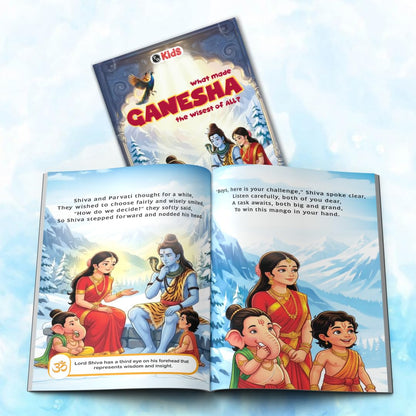 Mythology Story of Gods For Kids (Set of 5 Books) | Ganesha, Hanuman, Krishna, Rama, Bhakta Prahlad & Vishnu | Colourfully Illustrated Easy Spiritual Tales with Moral Values