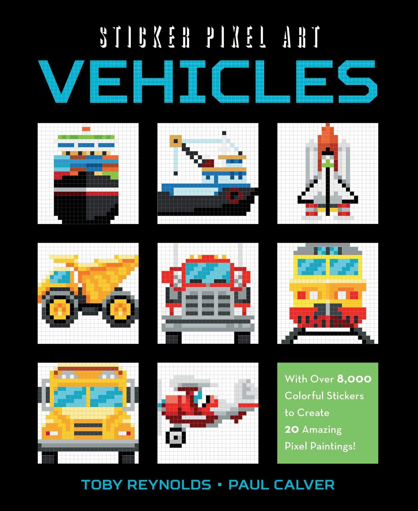 Vehicles : With over 8,000 Colorful Stickers to Create 20 Amazing book cover