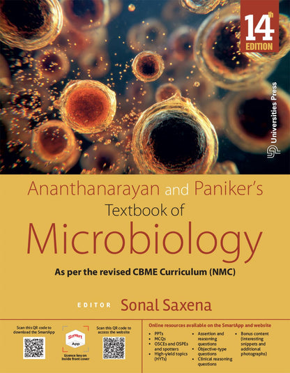 Ananthanarayan and Paniker’s Textbook of Microbiology, 14th Edition