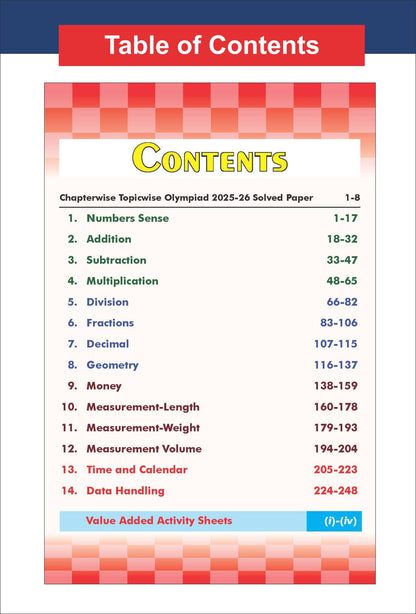Disha Olympiad Champs Mathematics Class 3 with Chapter-wise Previous 13 Year (2013 - 2025) Questions 7th Edition | Complete Prep Guide with Theory, PYQs, Past & Practice Exercise