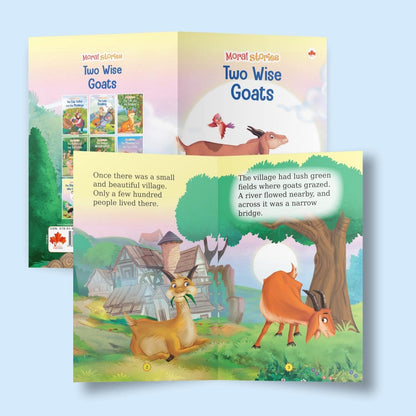 Moral Story Books for Kids (Illustrated) - English Short Stories with Colourful Pictures - Bedtime Children Story Book - 3 Years to 6 Years Old ... Aloud to Infants, Toddlers (Set of 10 Books)