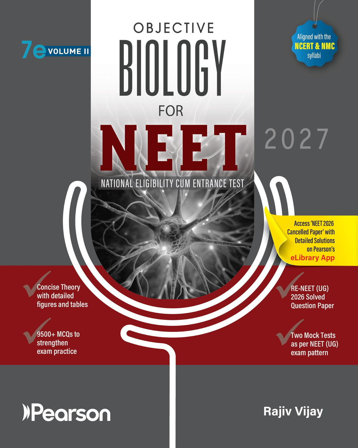 Pearson Objective Biology for NEET - Vol - II 2027 | Includes 2026 NEET cancelled paper & re exam paper | 9500 + MCQs| 2 mock test paper|NEET and NCERT curriculum
