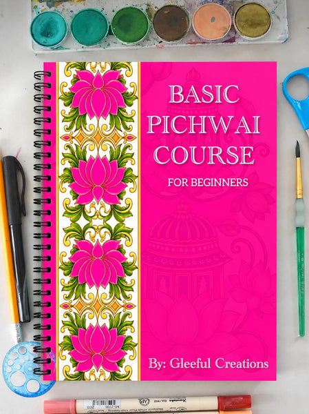 Basic Pichwai Art Course for Beginners | Step-by-Step Learning with Coloring Practice | A4 Size | Premium 200 GSM Paper
