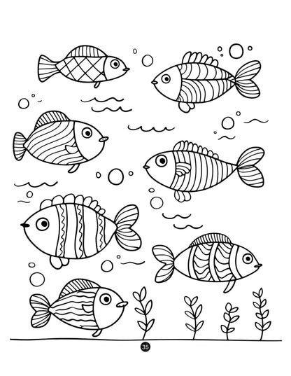 A Doodle Colouring Book of Magical Nature - A Joyful Art for Kids | Coloring Activity Book for Kids | Birthday Gifts for Kids, Boys & Girls, 5, 6, 7, 8 Years