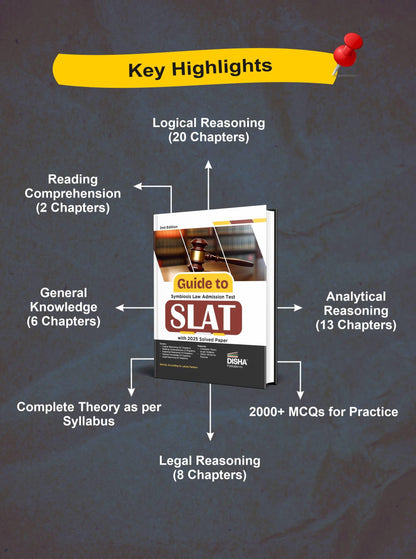 Disha Guide to Symbiosis Law Admission Test - SLAT with 2025 Solved Paper 2nd Edition