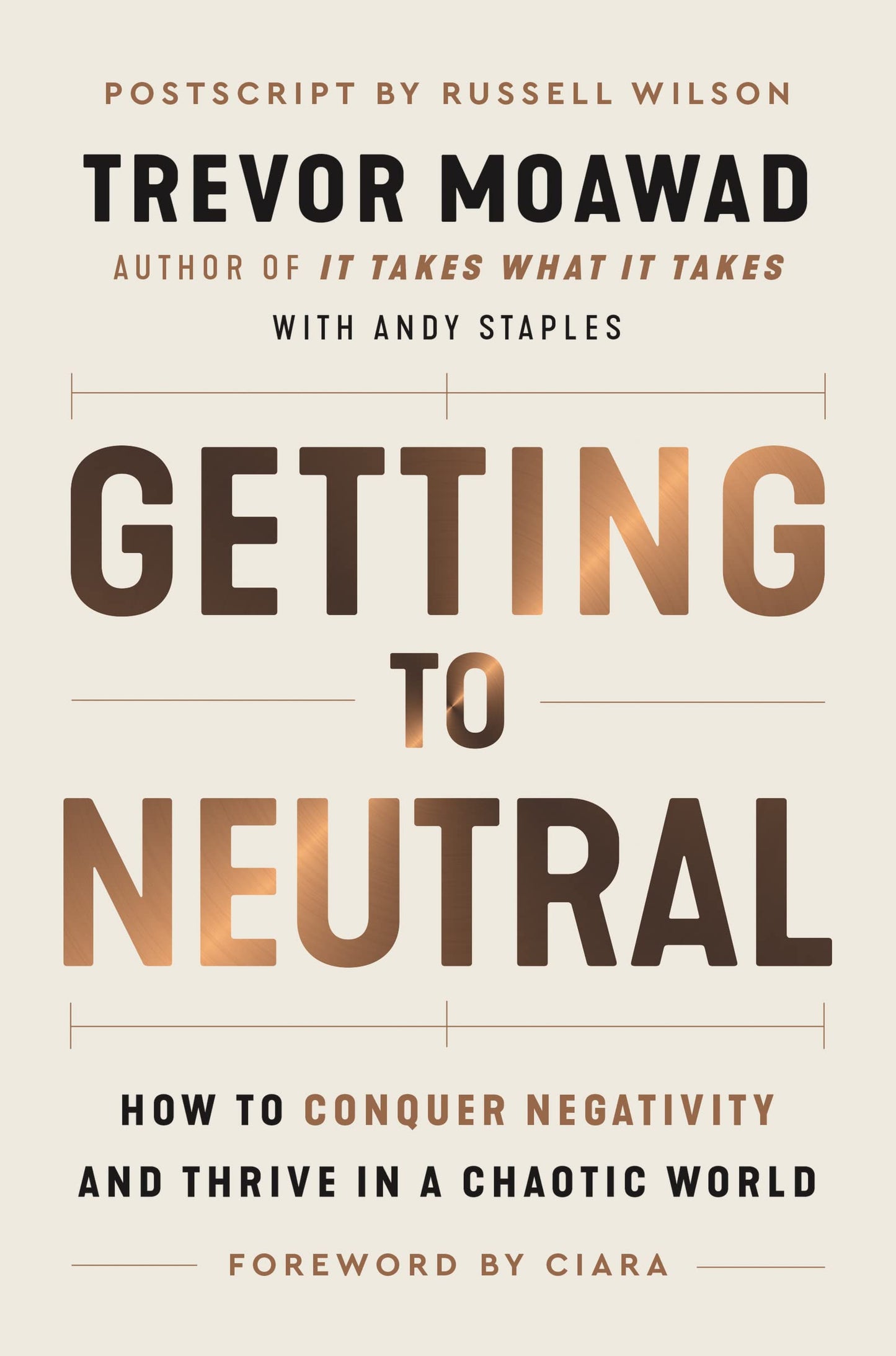 GETTING TO NEUTRAL 