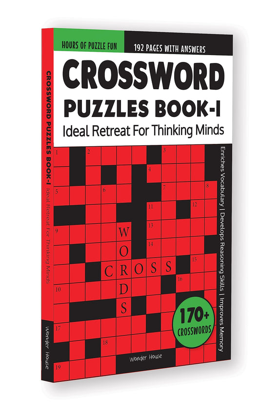 Crossword Puzzles Book 1 For Childrens (Age 8+ Years) | 170+ Engaging Puzzles & Answer | 2000+ English Words | Vocabulary Building | Cognitive & Reasoning Skills | Brain Booster | Paperback Edition