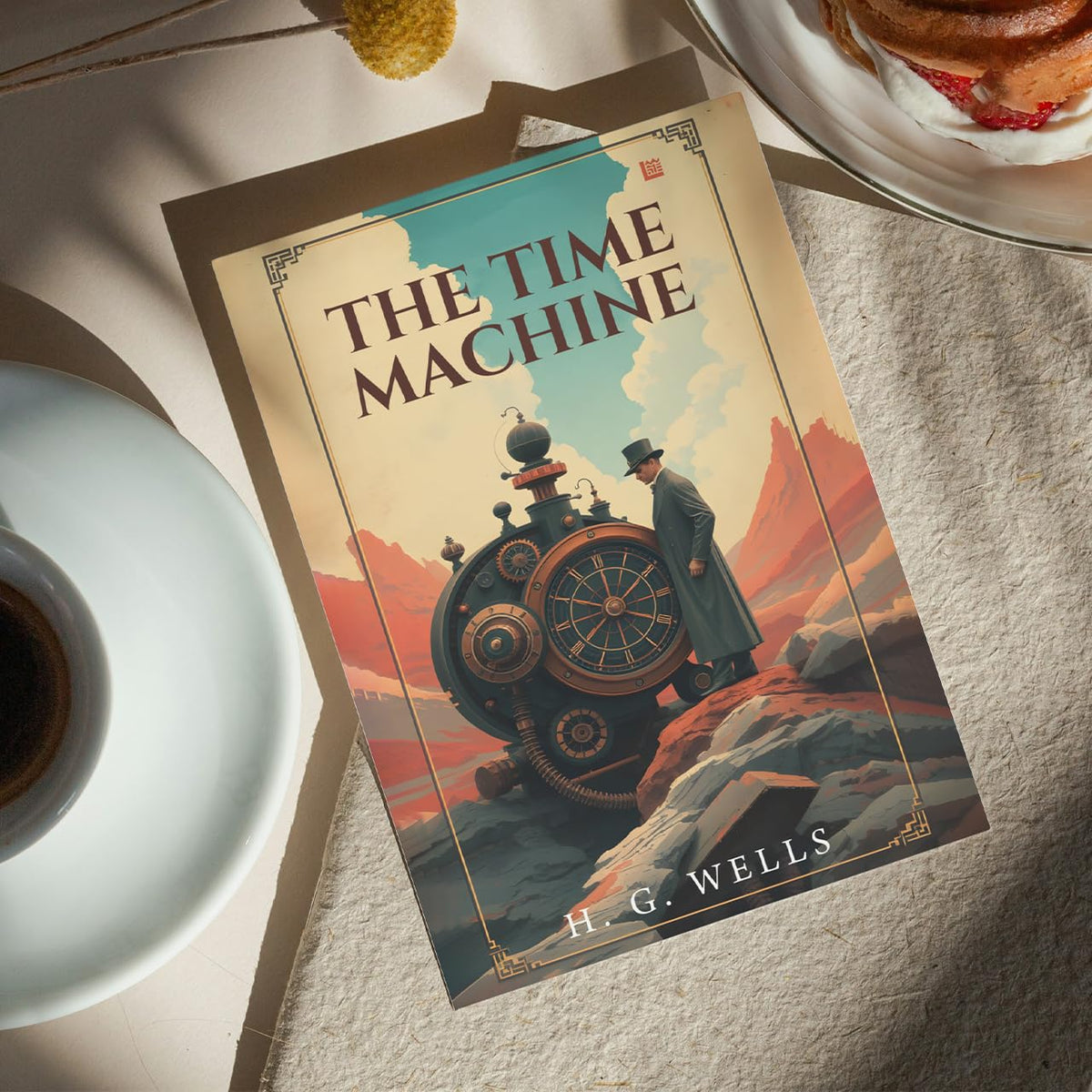 The Time Machine By H G Wells [Premium Paperback] Fiction books | Classic Literature Books & Novels | Science fiction books for teenagers | Classic books | English Novels | Story books for kids 12-15