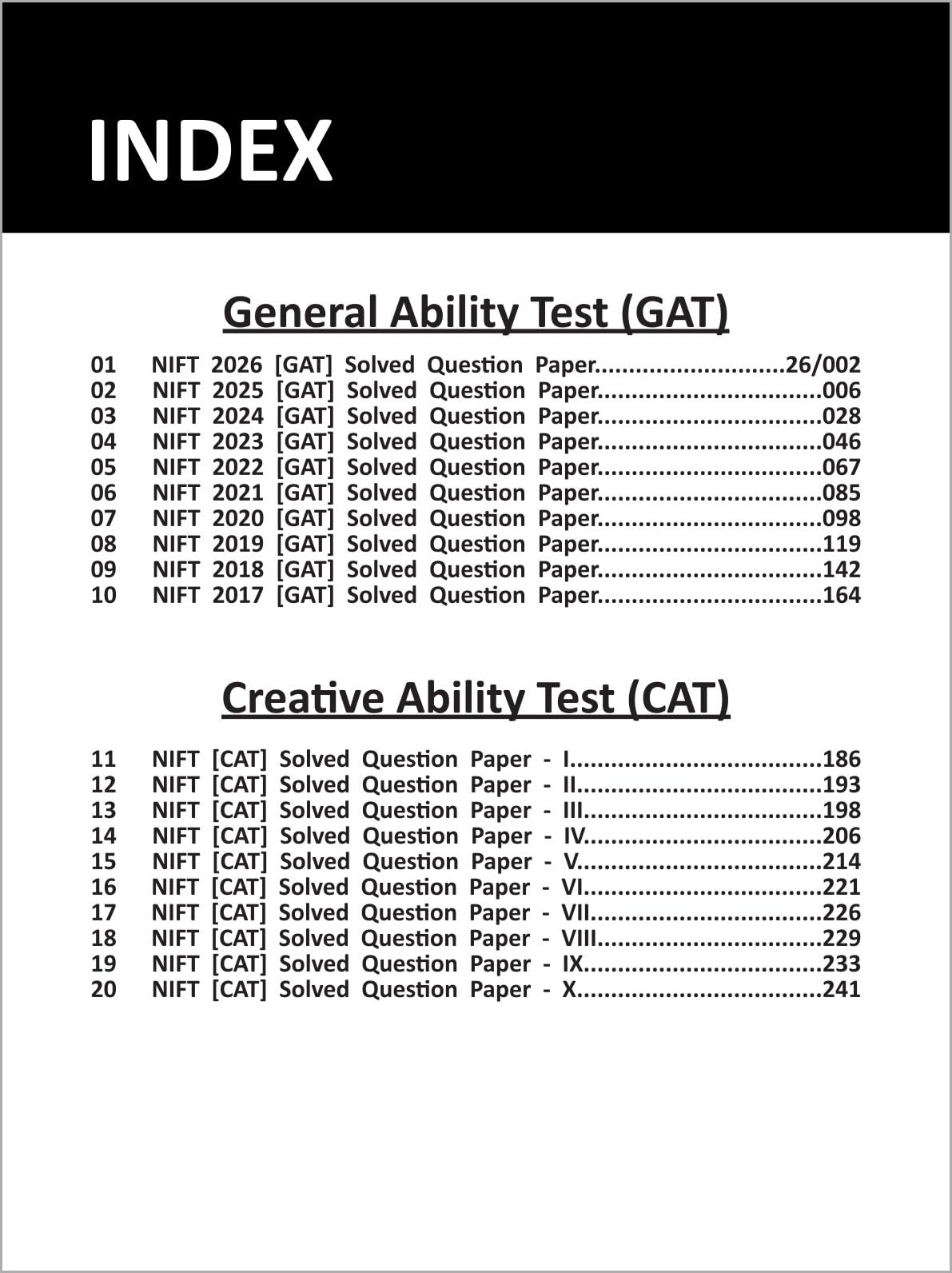 NIFT - GAT & CAT Solved Papers [Year-wise] with 3 Online Practice Tests