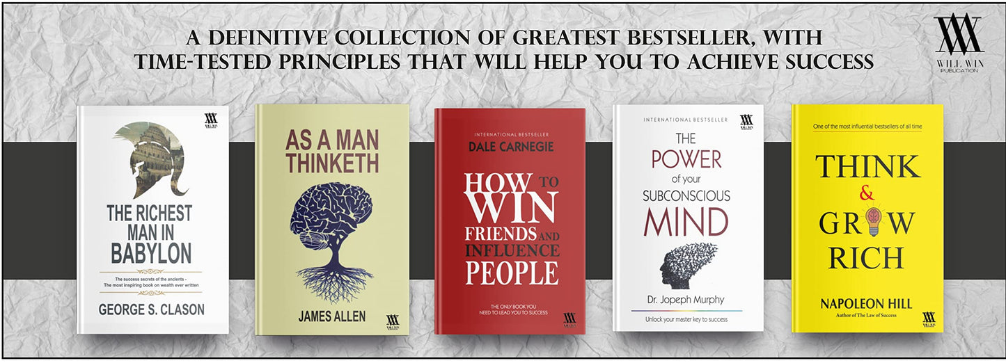 World’s Greatest Books For Personal Growth & Wealth (Set of 5 Books): Perfect Motivational Gift Set ( Think and Grow Rich | How to Win Friends & ... a Man Thinketh | The Richest Man In Babylon )