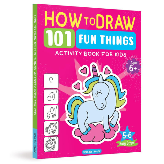 How to Draw: 101 Fun Things | Step-by-Step Drawing Activity Book for Kids | Ages 5+ | Boost Creativity & Confidence Through Art