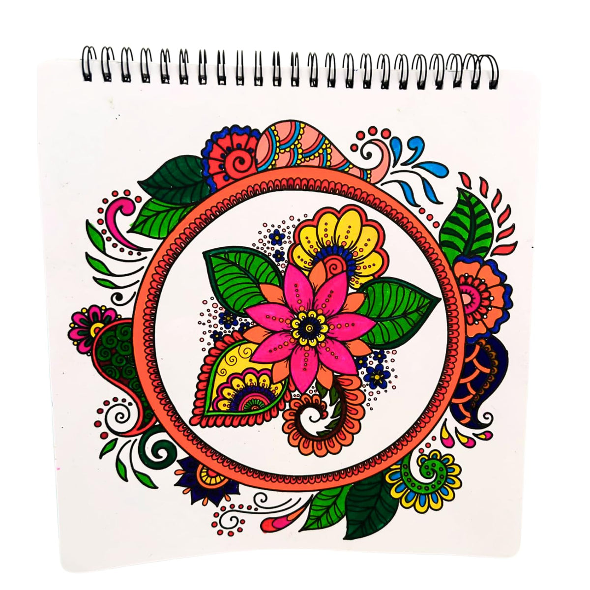 Meditative Mandalas Adults Coloring Book - (Book 1) - 24 Unique Designs