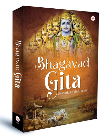 Bhagavad Gita | Hardcover | Gita in English, Hindi & Sanskrit, Premium Gift | Bhagwat Geeta (Mahabharat)