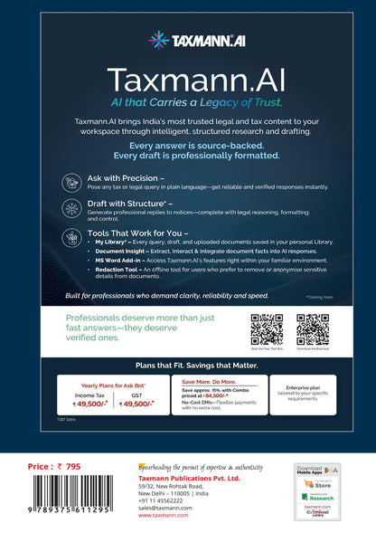 Taxmann's GST Acts with Rules [Bare Act | Finance Act 2026] – Consolidated | Annotated Compendium of the CGST | IGST | UTGST | Compensation Cess Acts with Rules