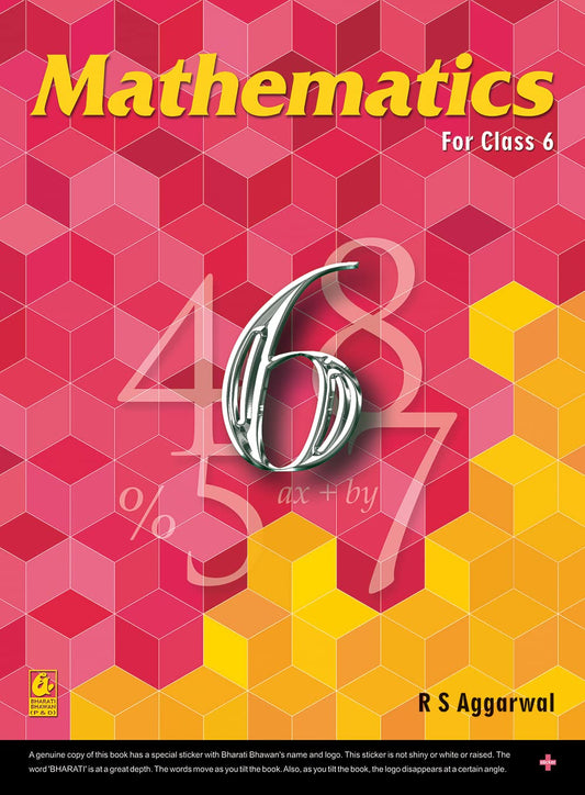 Mathematics for Class 6 - CBSE - by R.S. Aggarwal Examination 2022-2023 by R.S. Aggarwal book cover