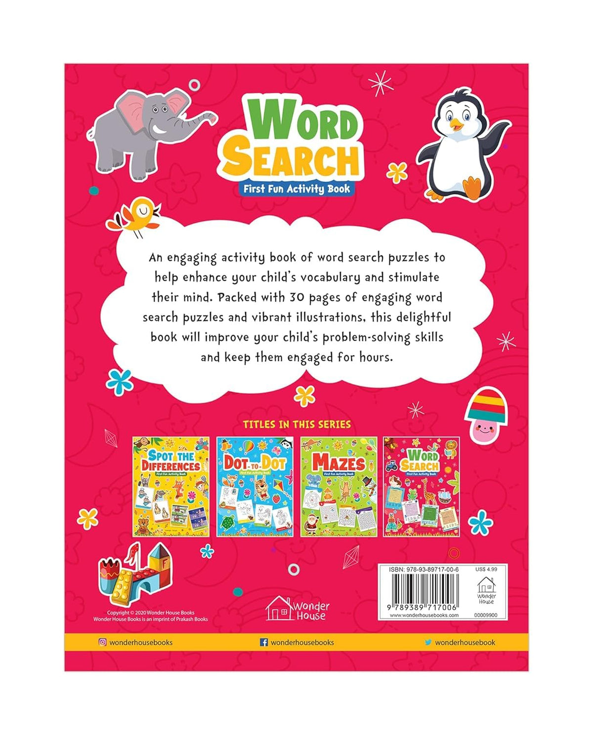 Word Search: First Fun Activity Book for Kids | Beginner Puzzles to Build Vocabulary | Ages 4–7 | 2+ Hours of Interactive Learning