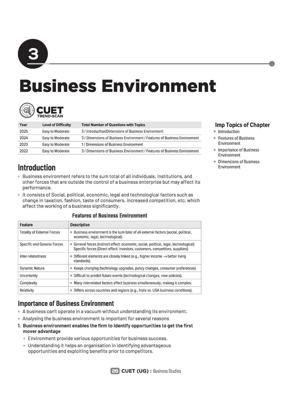 Arihant CUET UG Business Studies Chapterwise Notes & Question Bank 2026 | Based on Latest NTA Pattern | Chapterwise Quick Notes, NCERT Based MCQs, ... + CUET 2025 Solved Paper | English Medium