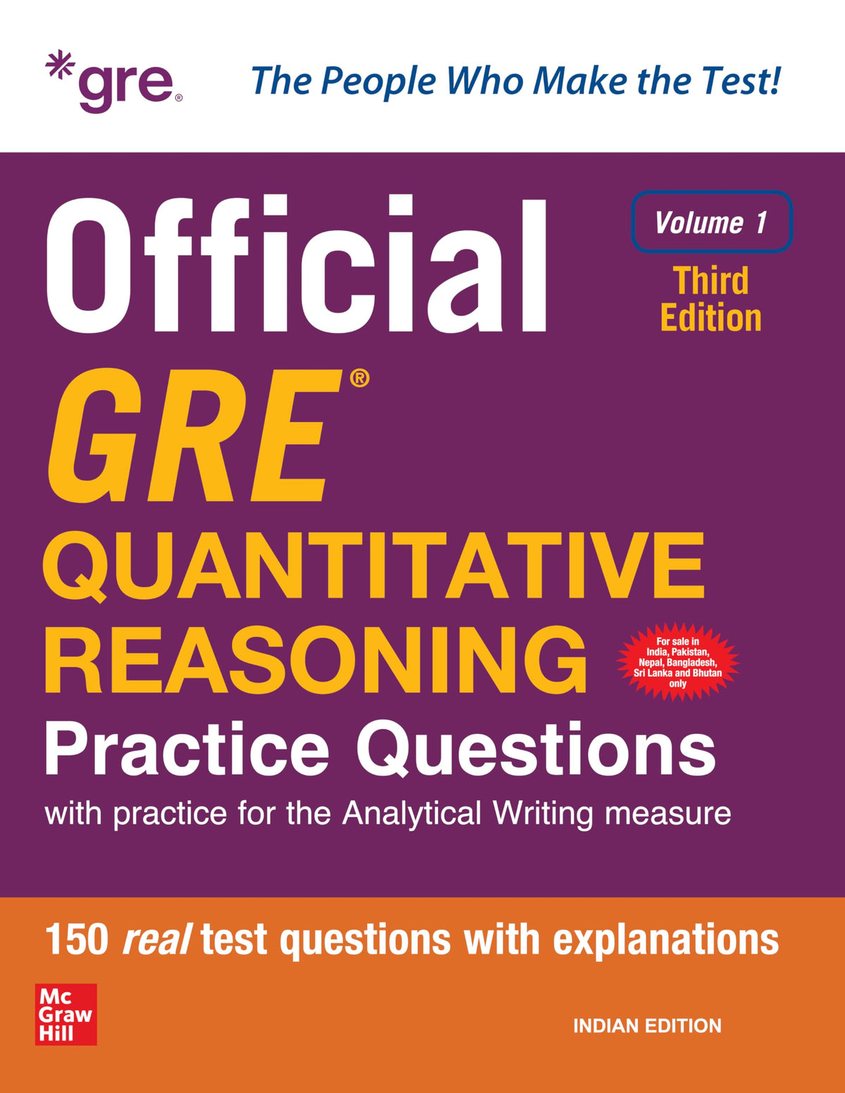 OFFICIAL GRE QUANTITATIVE REASONING PRACTICE QUES.VOL.1
