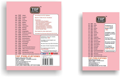TOP NIOS Class 12 Chemistry 313 Guide + TOP 20 Most Important Question Answers (Mini Book) - Set of 2 Books