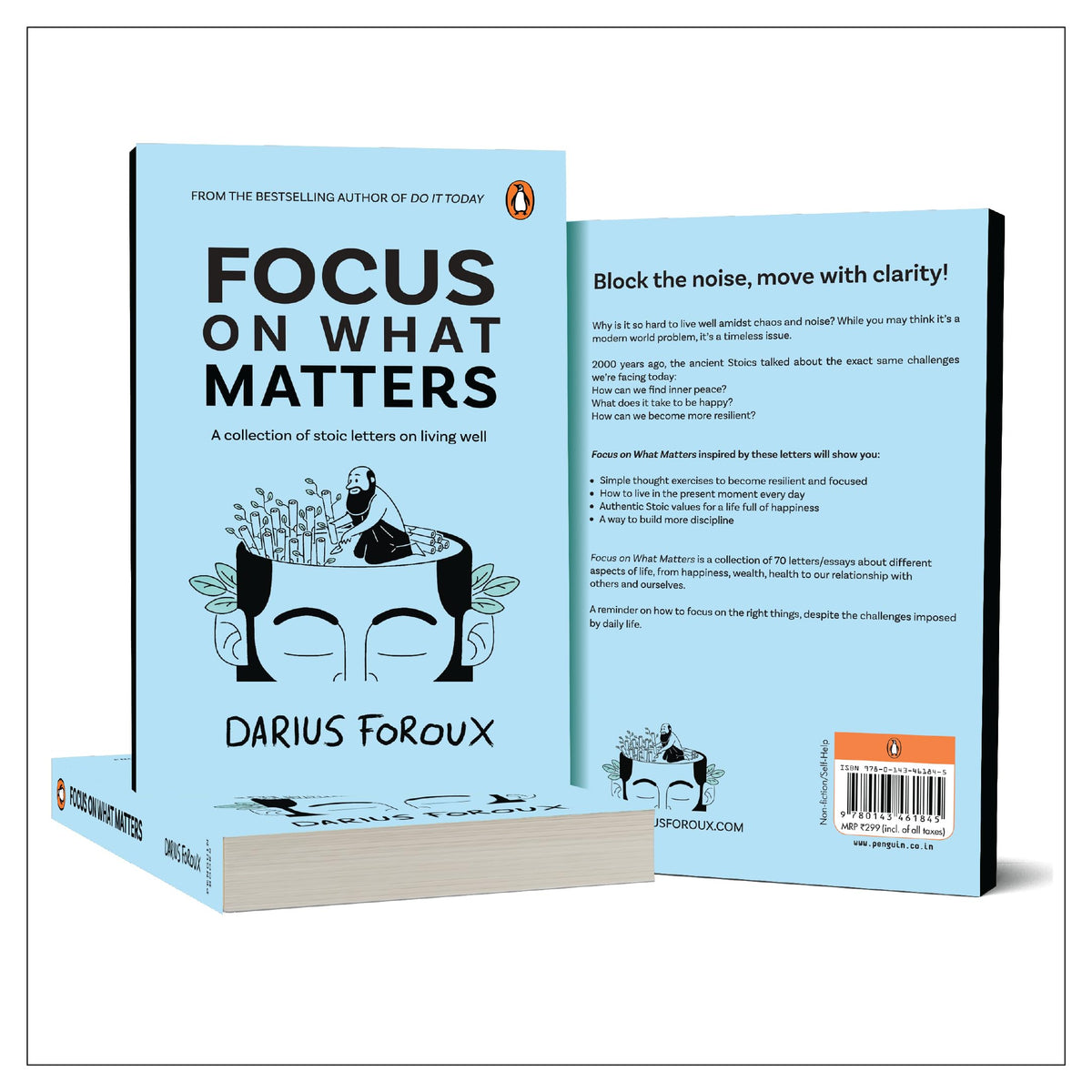 Focus on What Matters: A Collection of Stoic Letters on Living Well (Premium Hardcover Edition)