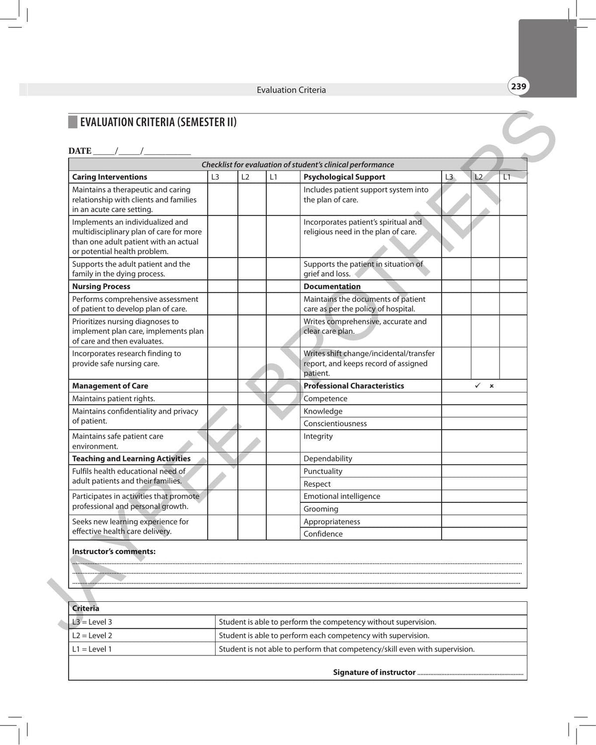 Fundamentals of Clinical Nursing Procedure Record Book and Clinical Diary, 3/E for BSc Nursing 1st & 2nd Semester Students | Complete Clinical Logbook with Evaluation Checklists, per INC Syllabus: 1
