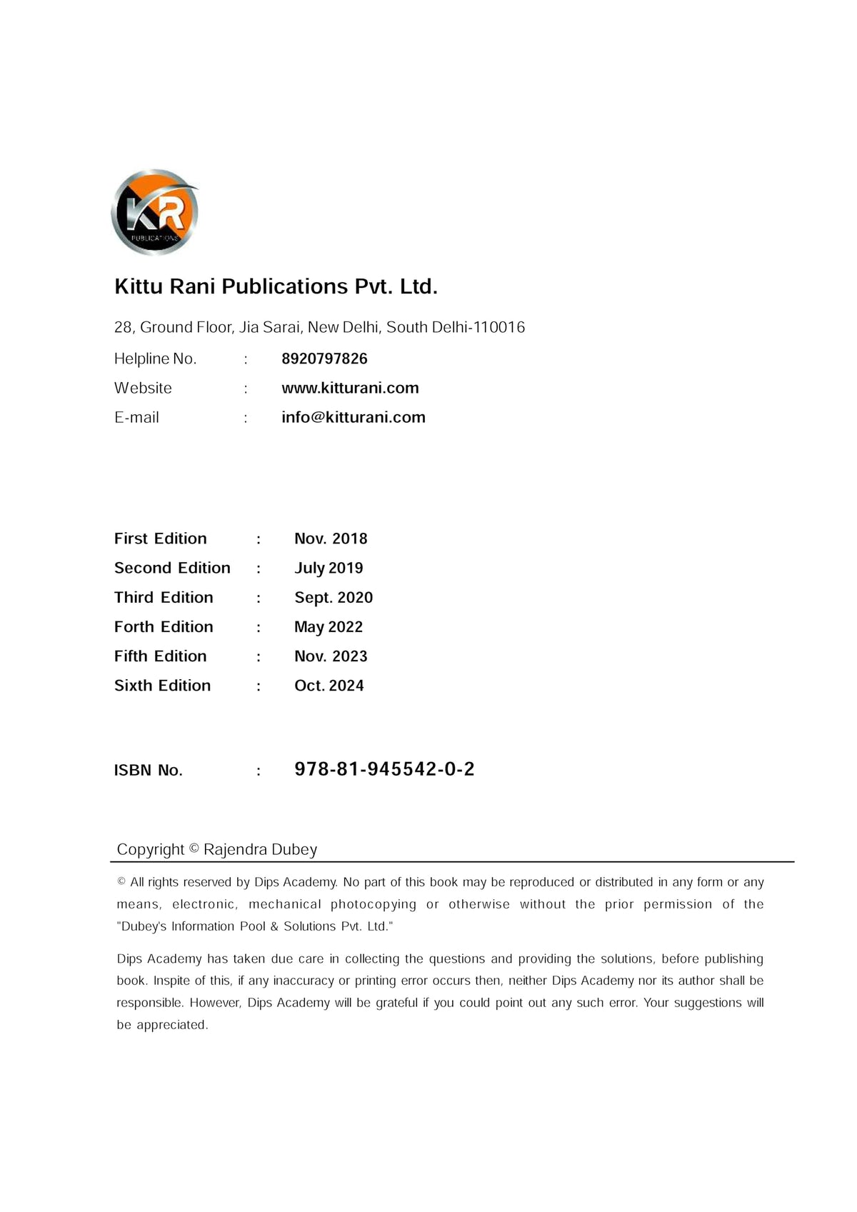 CSIR-NET/JRF Mathematics Previous Years Solved Papers Volume -1 Pure Mathematics 6th Edition (June 2011 to June 2024)