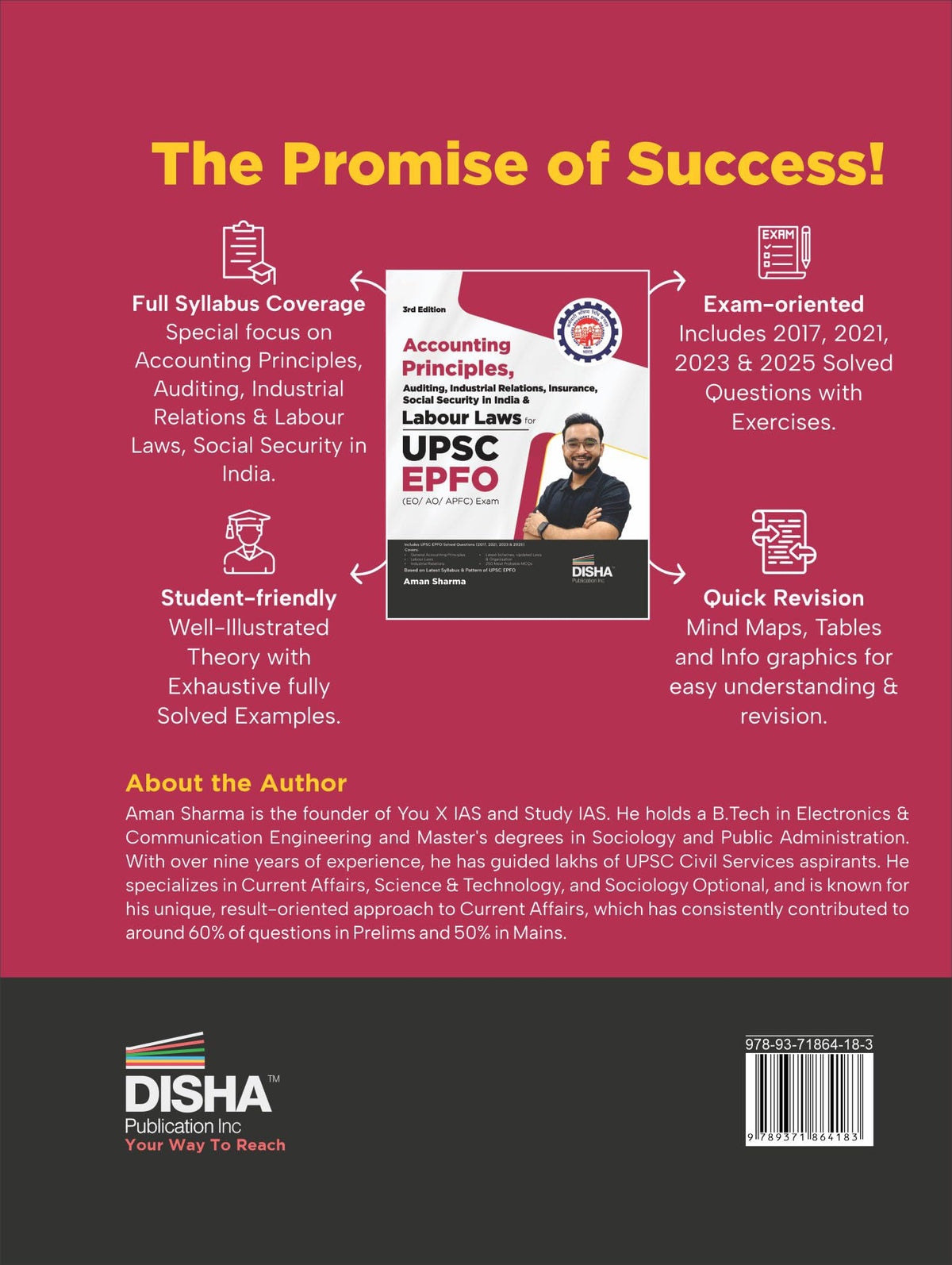 Disha Accounting Principles, Auditing, Industrial Relations, Insurance, Social Security in India & Labour Laws for UPSC EPFO EO/ AO/ APFC 2026 Exam 3rd Edn
