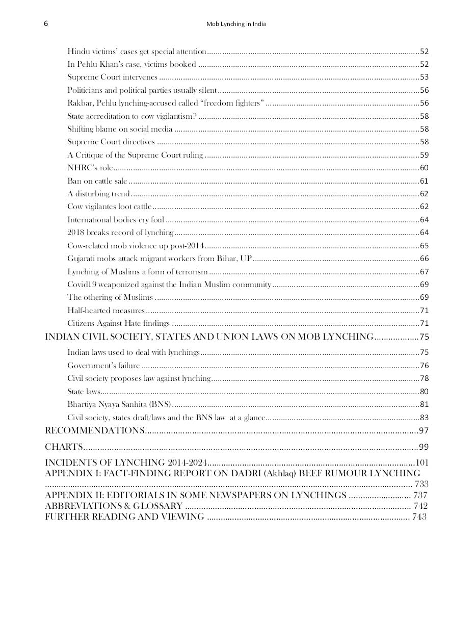 Mob Lynching In India (A Record — 2014-2024)