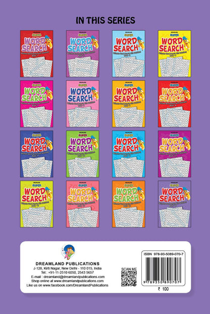 Super Word Search Book 16 | 192 Puzzle Pages with Answers | Fun Brain Teasers for Kids Ages 6–15 | Learning Gift for Boys & Girls| Educational & Fun Activity Book