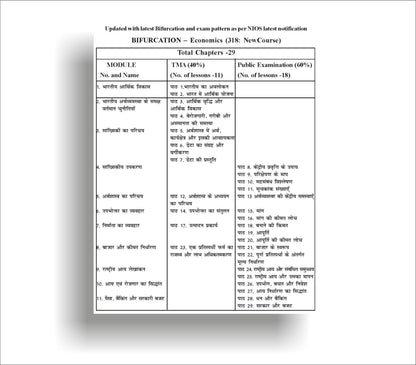 TOP NIOS Class 12 Arthshastra (Economics) 318 Hindi Medium Guide (Including Objective Type MCQs) | Updated with Latest Syllabus and Exam Pattern as per NIOS Latest Notification