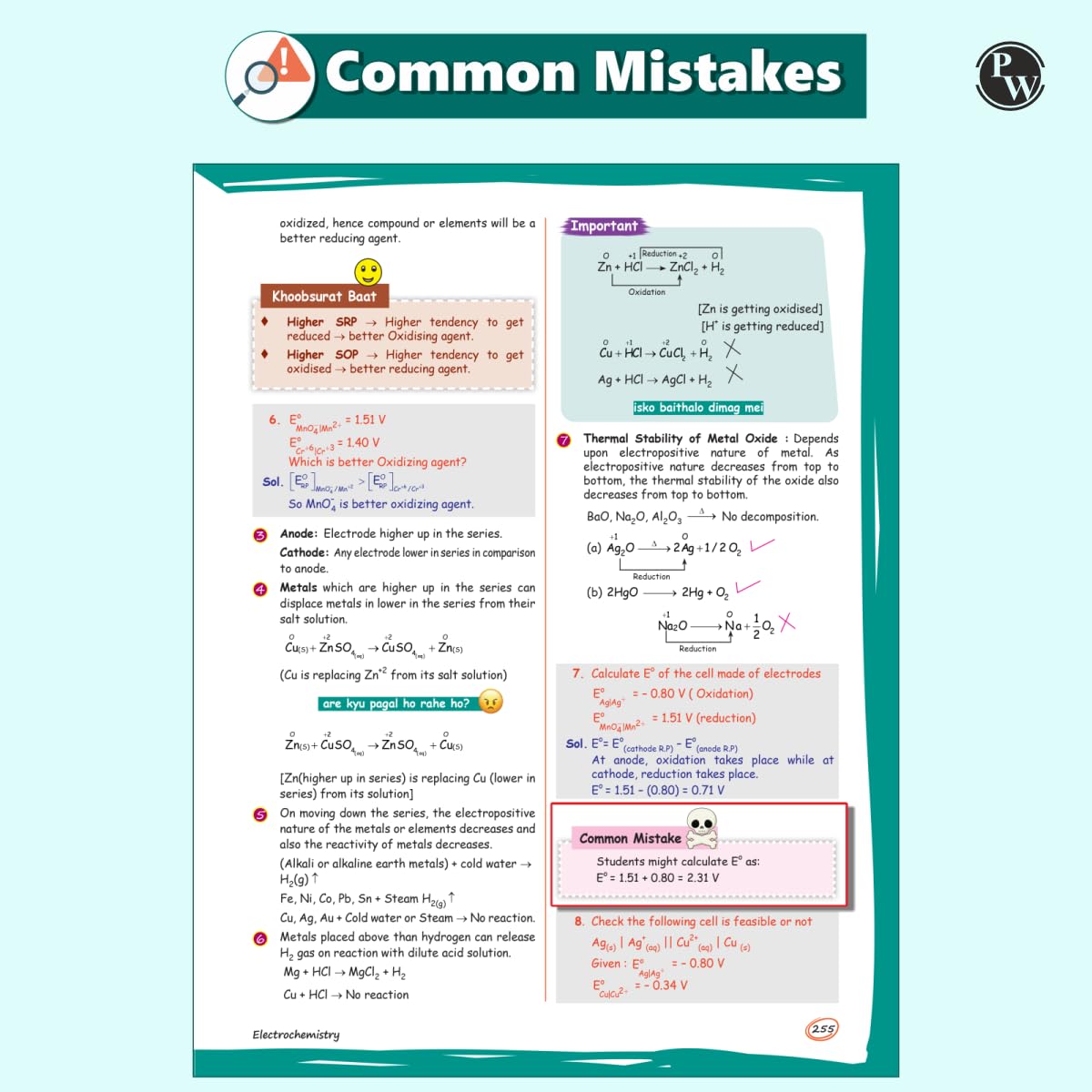 PW EaJEE Handwritten Notes For Physical Chemistry By Faisal Razaq | Chapterwise and Topicwise 1200+ Questions | Complete JEE Main & Advanced Syllabus | Handpicked PYQs [Paperback] Faisal Razaq
