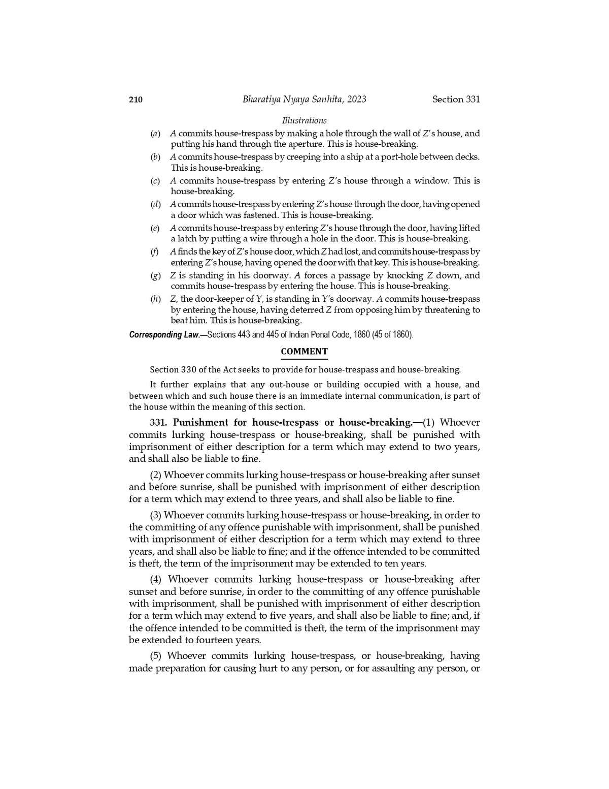 Lawmann's Bharatiya Nyaya Sanhita, 2023 (BNS) | Bare Act with Comments | Classification of Offences | Repealing Penal Code (IPC) | With Corresponding ... of New to Old Sections & Old to New Sections