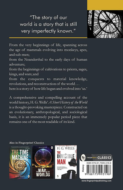 A Short History Of The World By H. G. Wells | Premium Classic Edition | World History Book | Human Civilization | Evolution Of Society | Historical Events | Global History | Premium Paperback