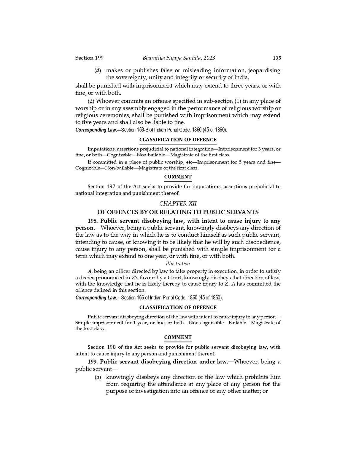 Lawmann's Bharatiya Nyaya Sanhita, 2023 (BNS) | Bare Act with Comments | Classification of Offences | Repealing Penal Code (IPC) | With Corresponding ... of New to Old Sections & Old to New Sections
