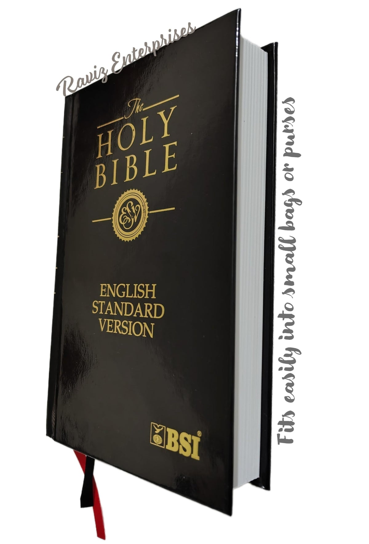 Holy Bible ESV Semi Compact Bible (English Standard Version) Hard Bound (Black colour) Contains Both Old & New Testament – Raviz Enterprises