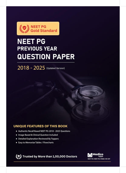NEET PG NBE Solved Question Papers & PYQs with Expert Explanations, Solutions Printed Book