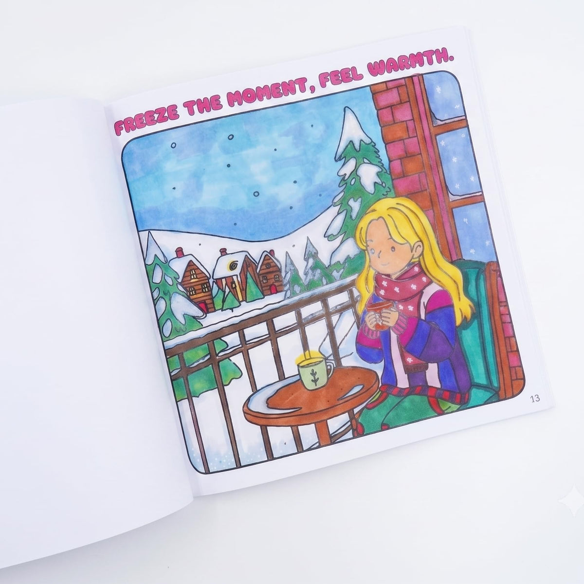 Cozy Winters: A Stress-Relieving Coloring Book for Adults & Kids with Christmas Vibes, Snowy Scenes & Winter Moments