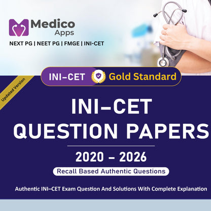 INI CET Solved Question Papers 2020–2026 | Previous Year Papers with Detailed Solutions | PYQ Book for INI-CET, NEET PG & FMGE