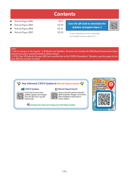 Oswaal ICSE 10 Previous Years' Solved papers | Year-wise (2017-2026) | Class 10 Physics | Chemistry | Maths | Biology | History & Civics | Geography | Hindi | English 1 | English 2 | For 2027 Exam