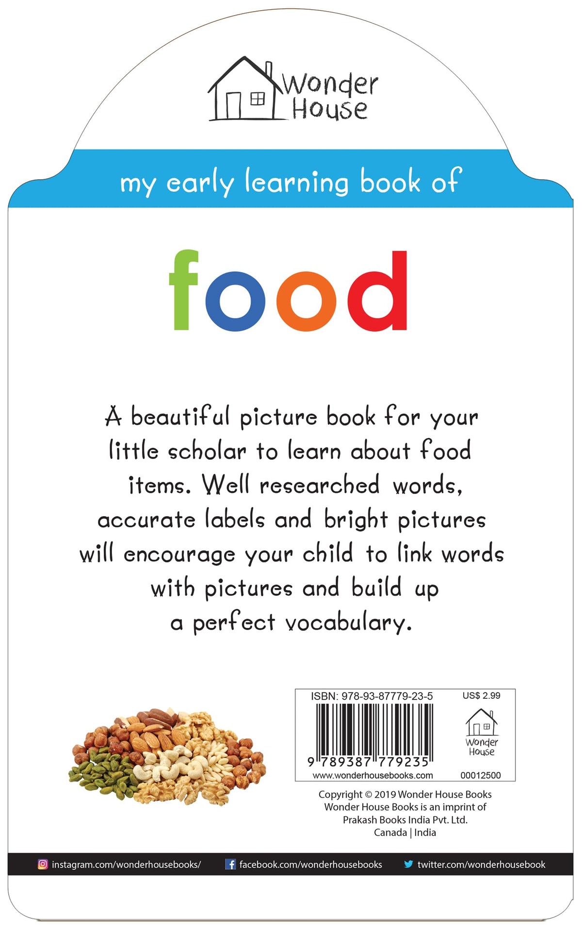 My Early Learning Book of Food: Attractive Shape Board Book for Kids | Learn About Fruits, Vegetables, Snacks, Meals & More with Bright Pictures and Fun Cut-Out Design | Early Learning Book for Babies, Toddlers & Preschoolers | Ages 0–5 Years