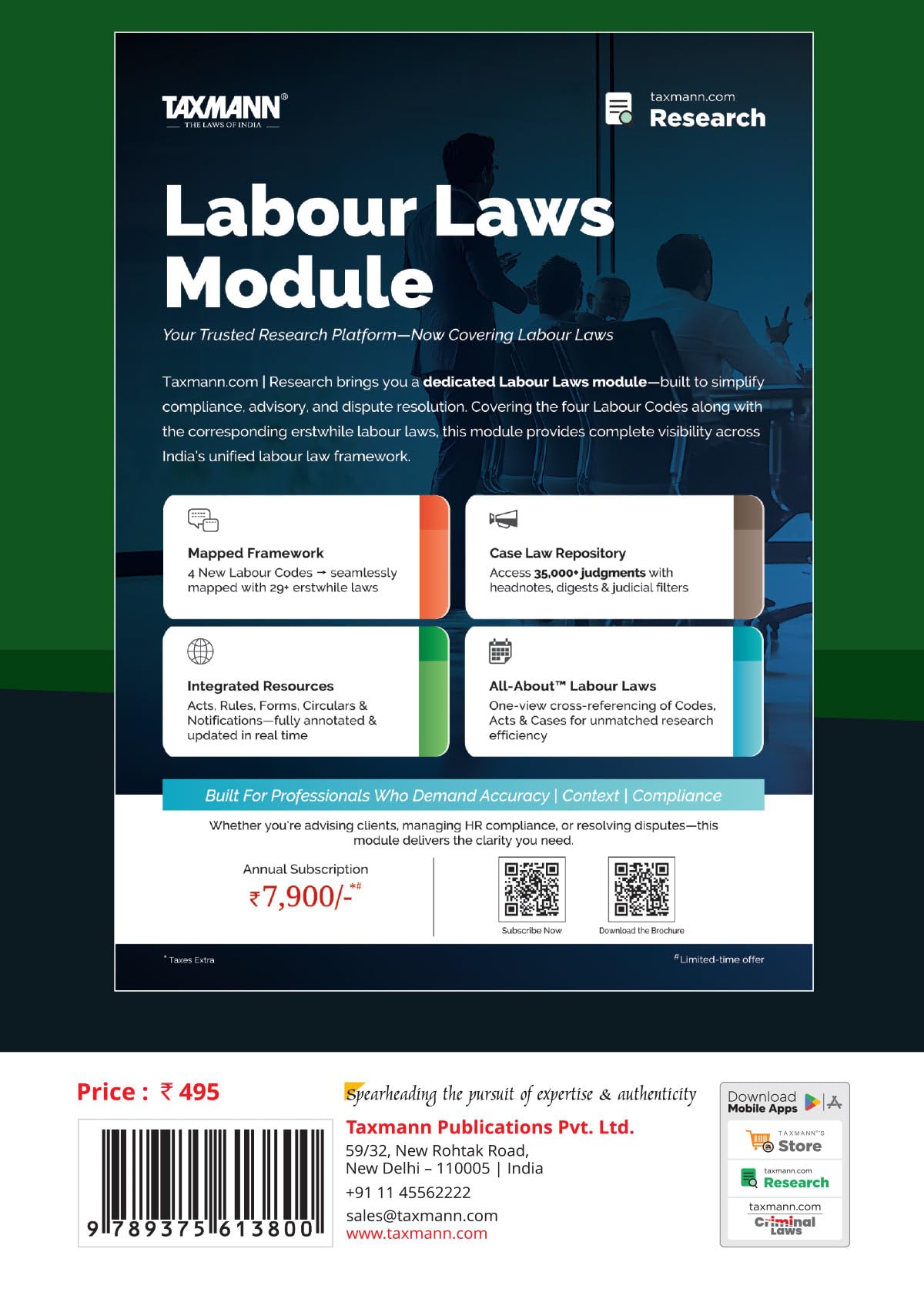 Taxmann's Employer-Employee's Guide to New Labour Laws – A Practical | Change-focused Guide—Showing Exactly What Changed Across Wages | Social Security | Safety | Industrial Relations