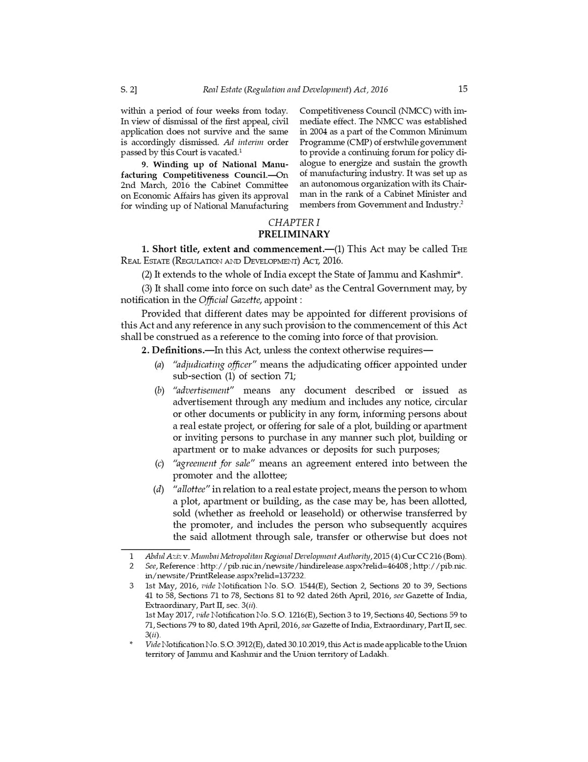 Lawmann's Real Estate (Regulation and Development) Act, 2016 | Bare Act with Comments