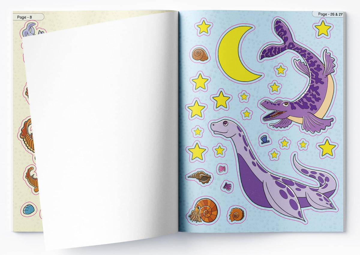 Jurassic Joyride Dinosaur Sticker Activity Book For Kids