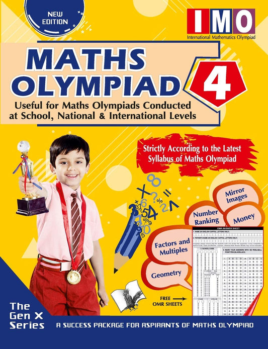 International Maths Olympiad - Class 4 (With OMR Sheets) by SHRADDHA SINGH (Author) book cover