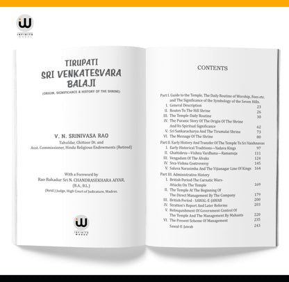 Tirupati Sri Venkatesvara Balaji | V.N. Srinivasa Rao | Tirumala Tirupati Balaji Story Book In English Books | Govinda Venkateshwara Devasthanam | Ttd | Hindu Spiritual Religious Hinduism |
