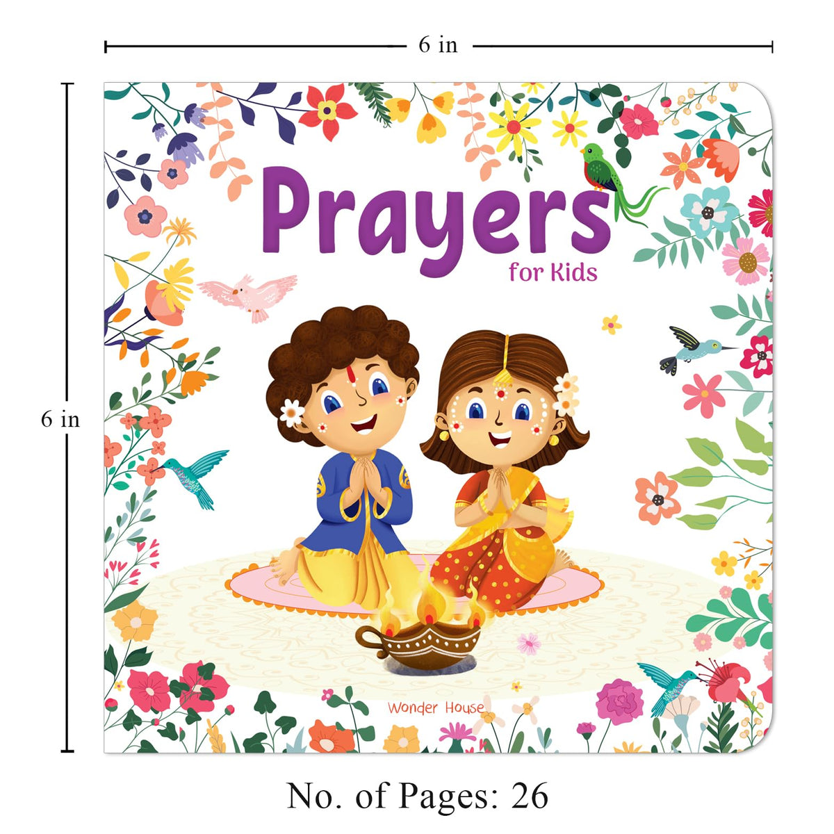 Prayers for Kids – Illustrated Prayer Book for Children: Simple Daily Prayers in English, Hindi & Sanskrit for Easy Understanding | Introduces Faith, ... Readers | Ages 3+: Prayers in Three Languages