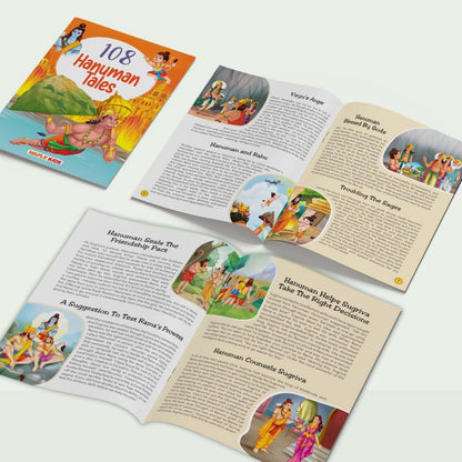 108 Hanuman Stories (Illustrated) - Story Book for Kids - English Stories for Children - Bedtime Stories - Moral Stories - Age 3+ - Read Aloud to Infants, Toddlers