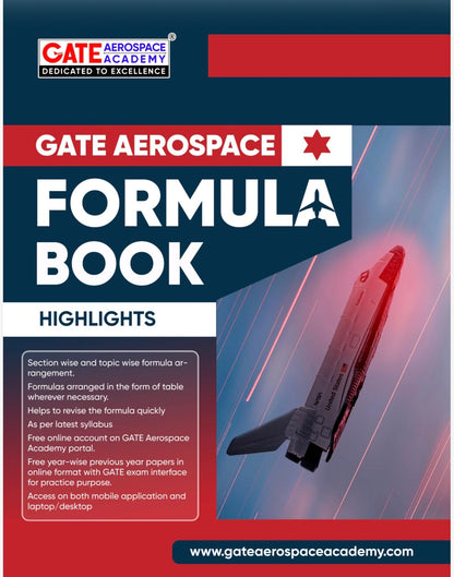 GATE 2027: Aerospace Engineering Formula Book (Fourth Edition)
